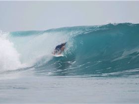 Behind the Blue curtain