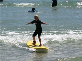 Kasey 6years old first surf