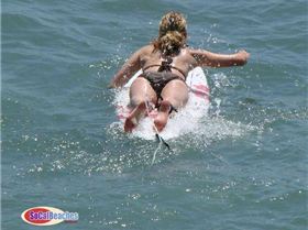 Malibu surfer girl logo