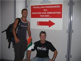 One of the first signs we noticed at PNG airport