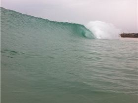 Sandtracks shorebreak