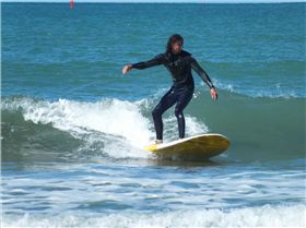 Longboarding on a SUP