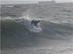storm swell at Kerferd Rd Pier, 14 Oct 2014
