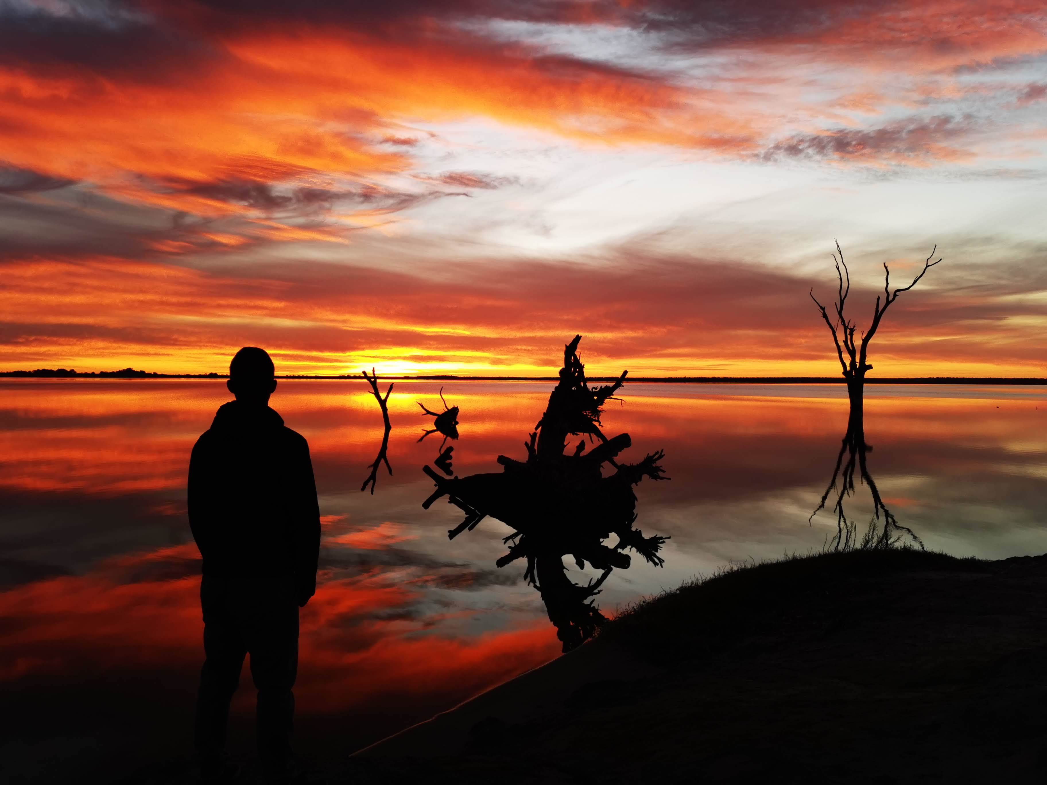 Lake Bonney, Barmera SA sunset