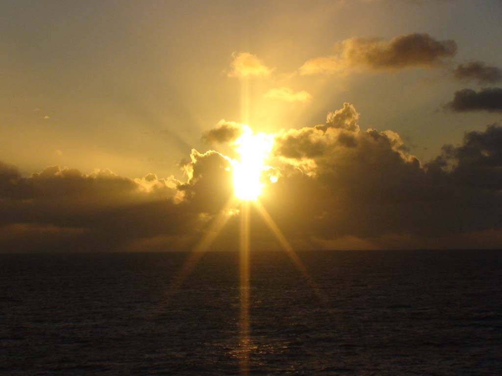Sunset at sea