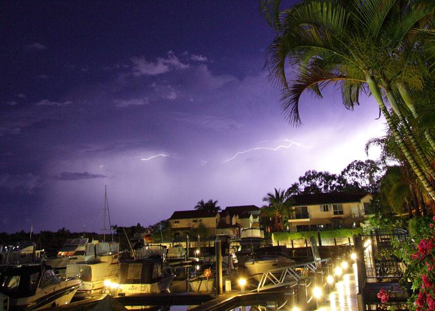 small storm heading out to sea