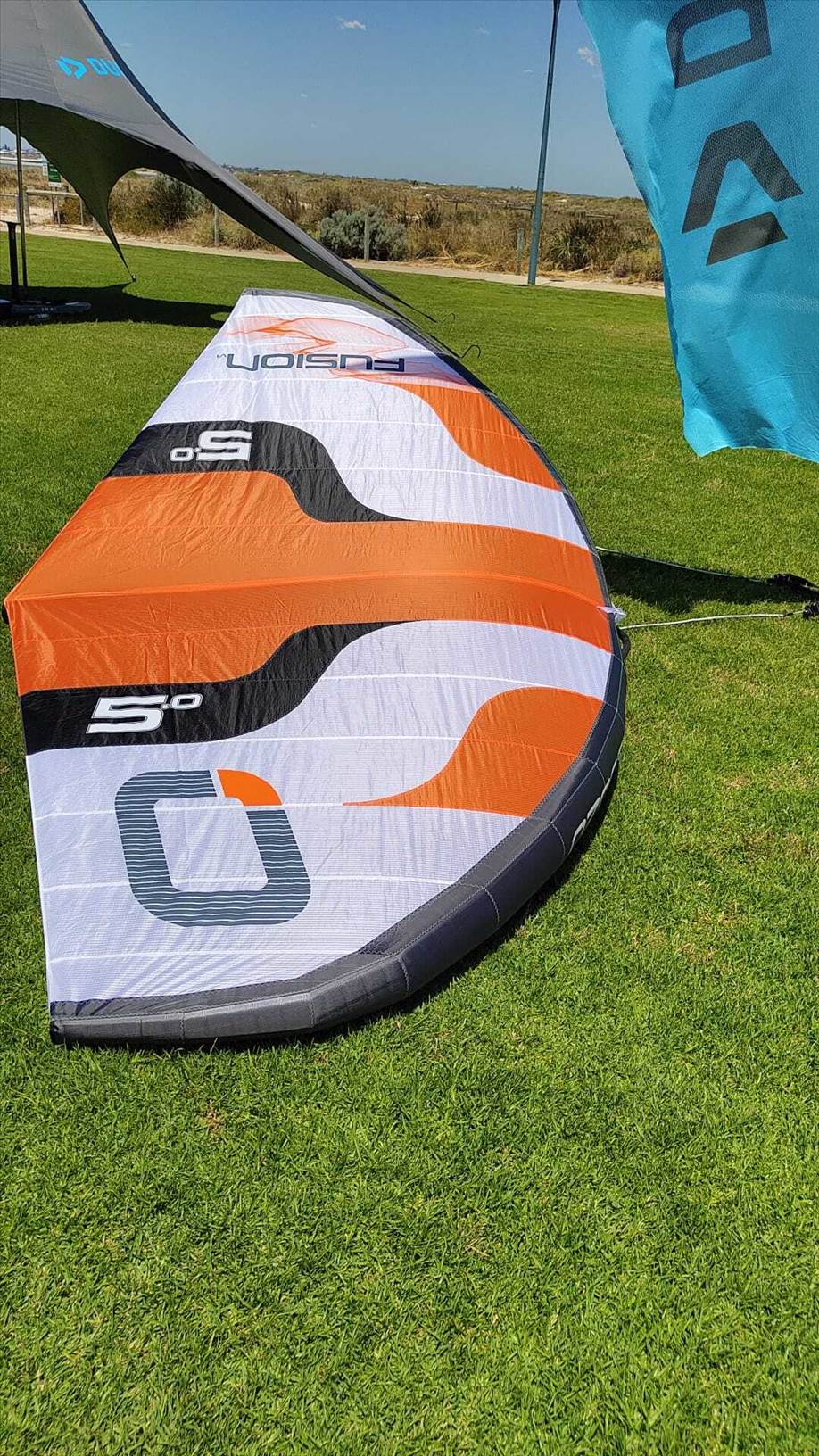 images of the wing first inflated right out the bag