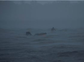 crash and burn at lucky bay