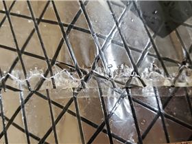 seam pulled apart small tears