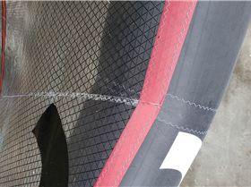 wavey canopy in affected area