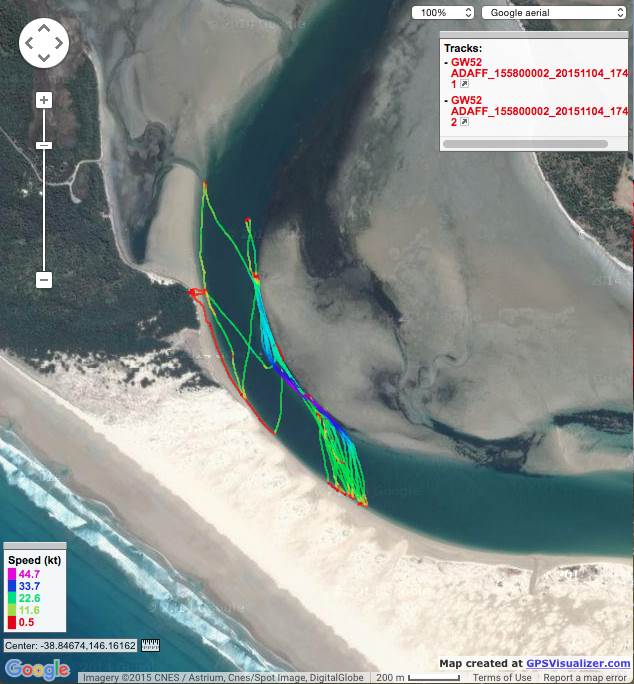 Easterly Speed Sandy Pt 04-11-15