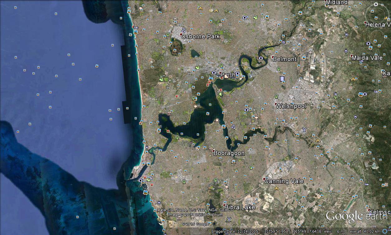 Perth waters 40km