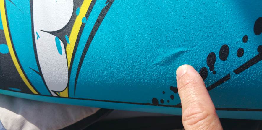 Blister on a brand new Tabou