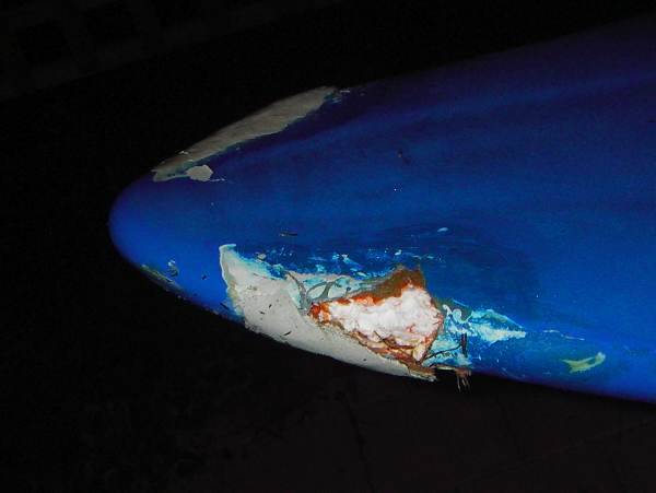 Smashed nose on Mistral Flow