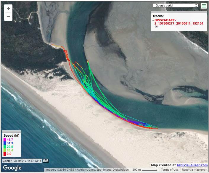 Trackmap sandy Point 11-06-16