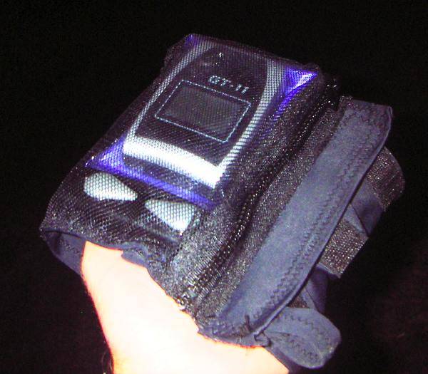 Custom GPS holder for upper arm