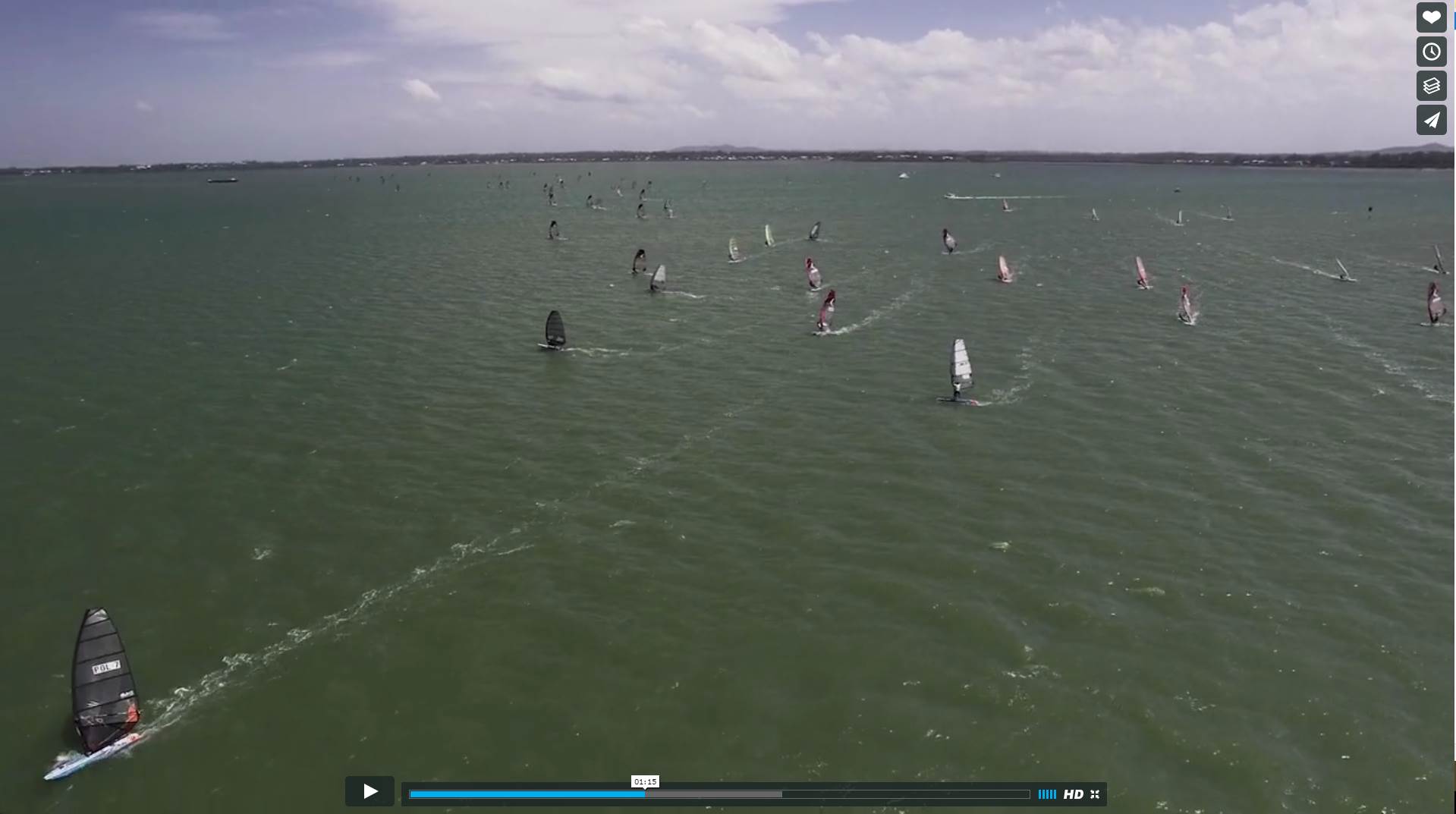 Worlds last race first windward