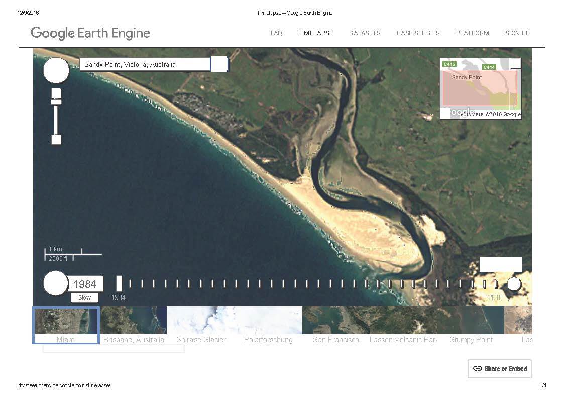 Timelapse - Google Earth Engine 1984 Sandy Point Page 1