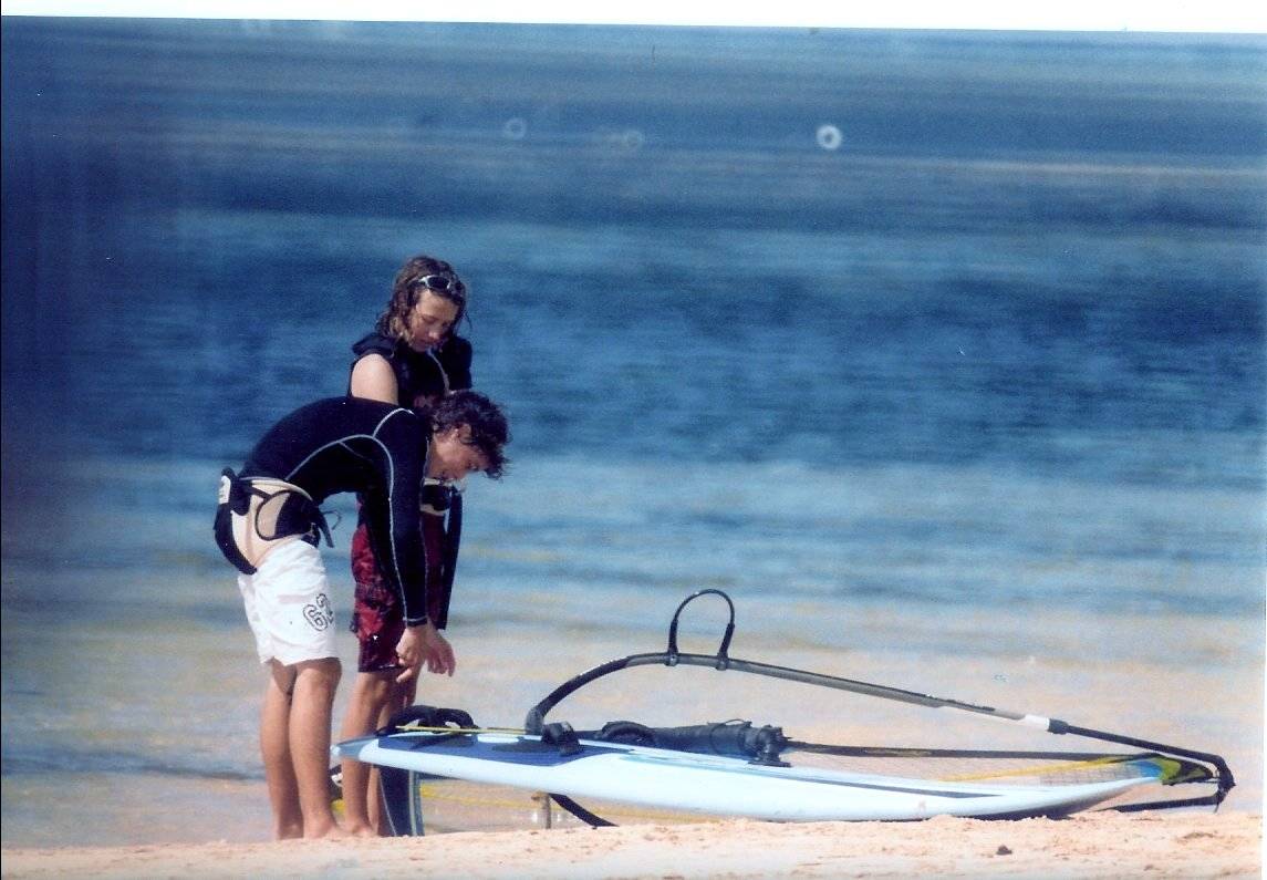 my stepbrother wondered why the board was acting funny...