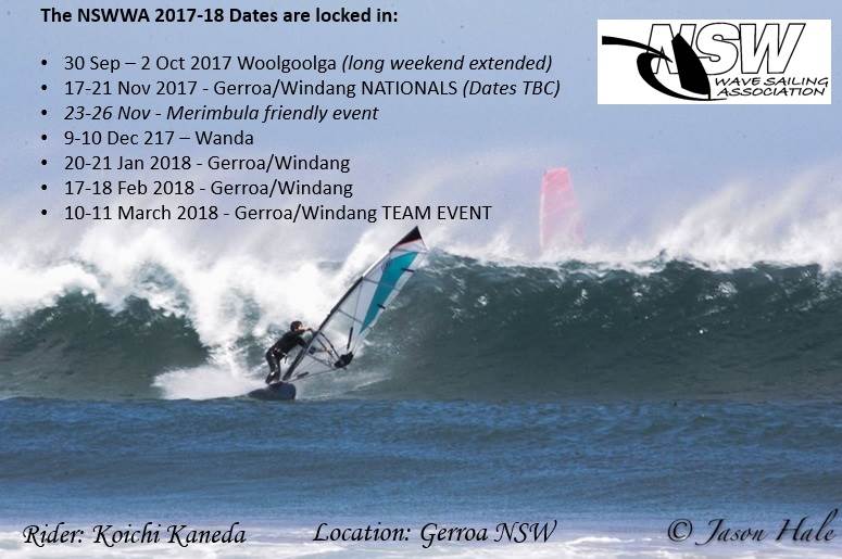 NSWWA Dates for next season