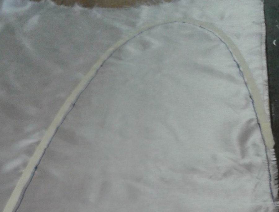 glass marked and taped