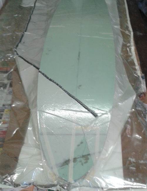 vac bagging bottom PVC on