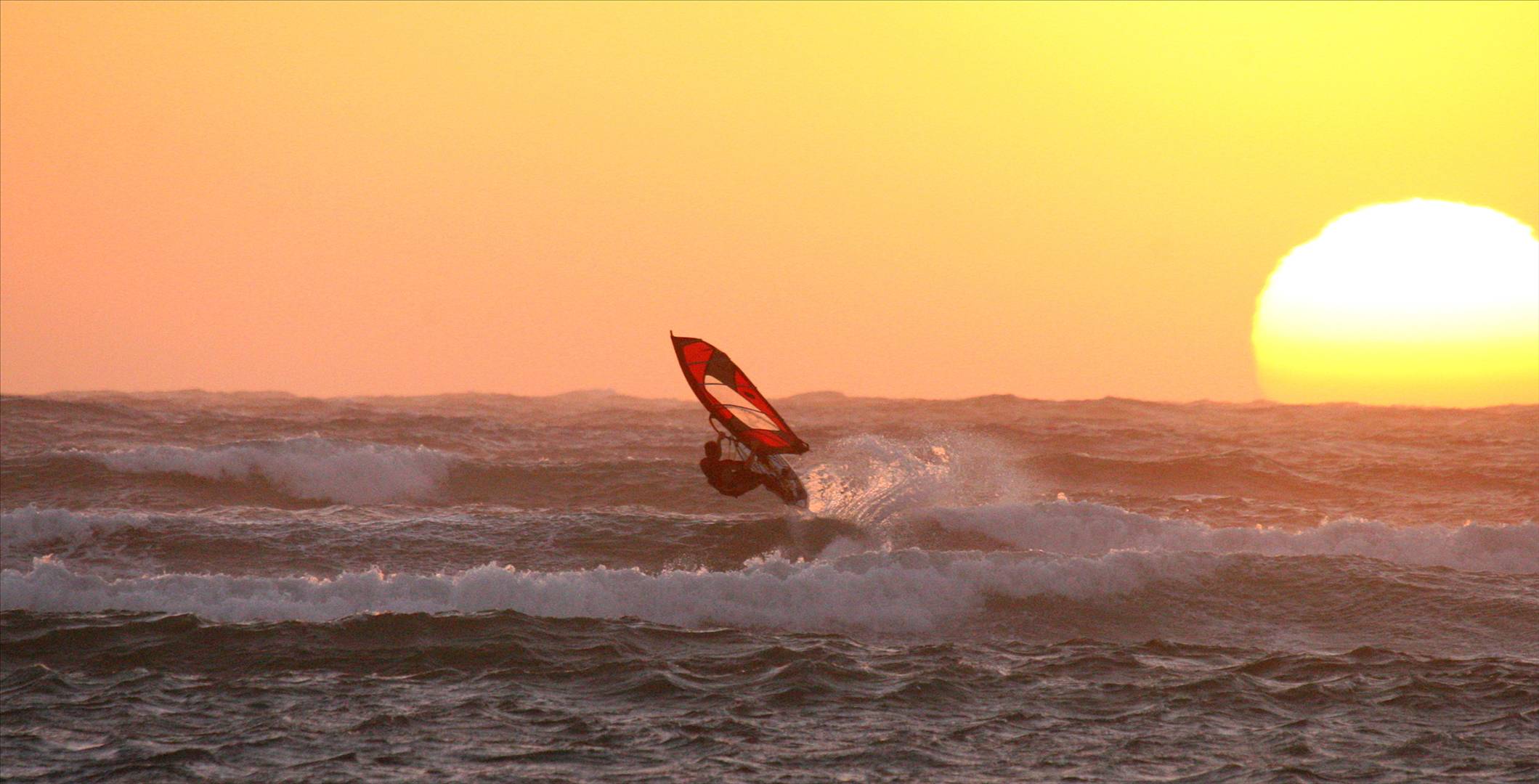 sailing into the sunset