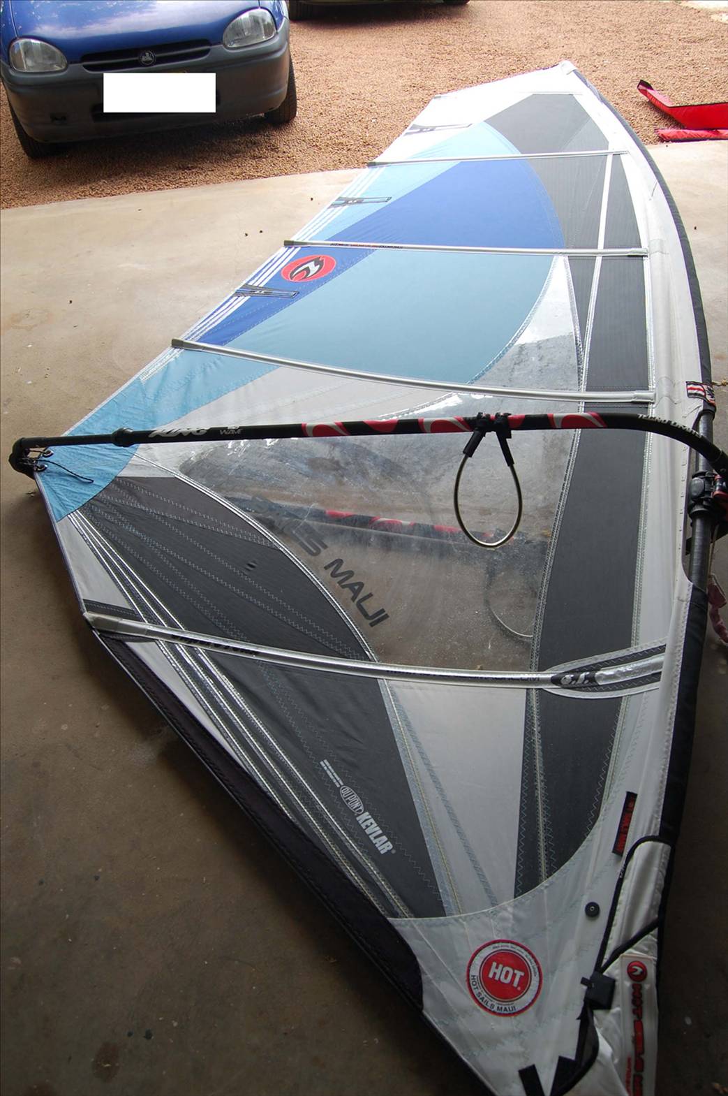 SF rigged for light wind