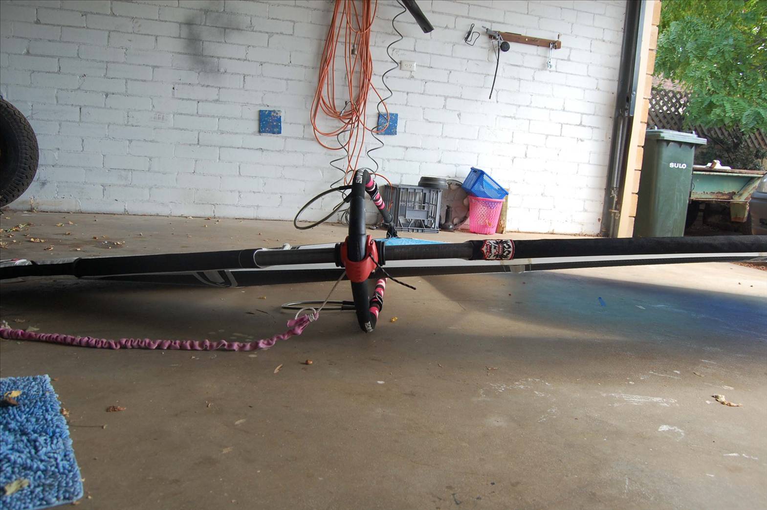 SF rigged for light wind