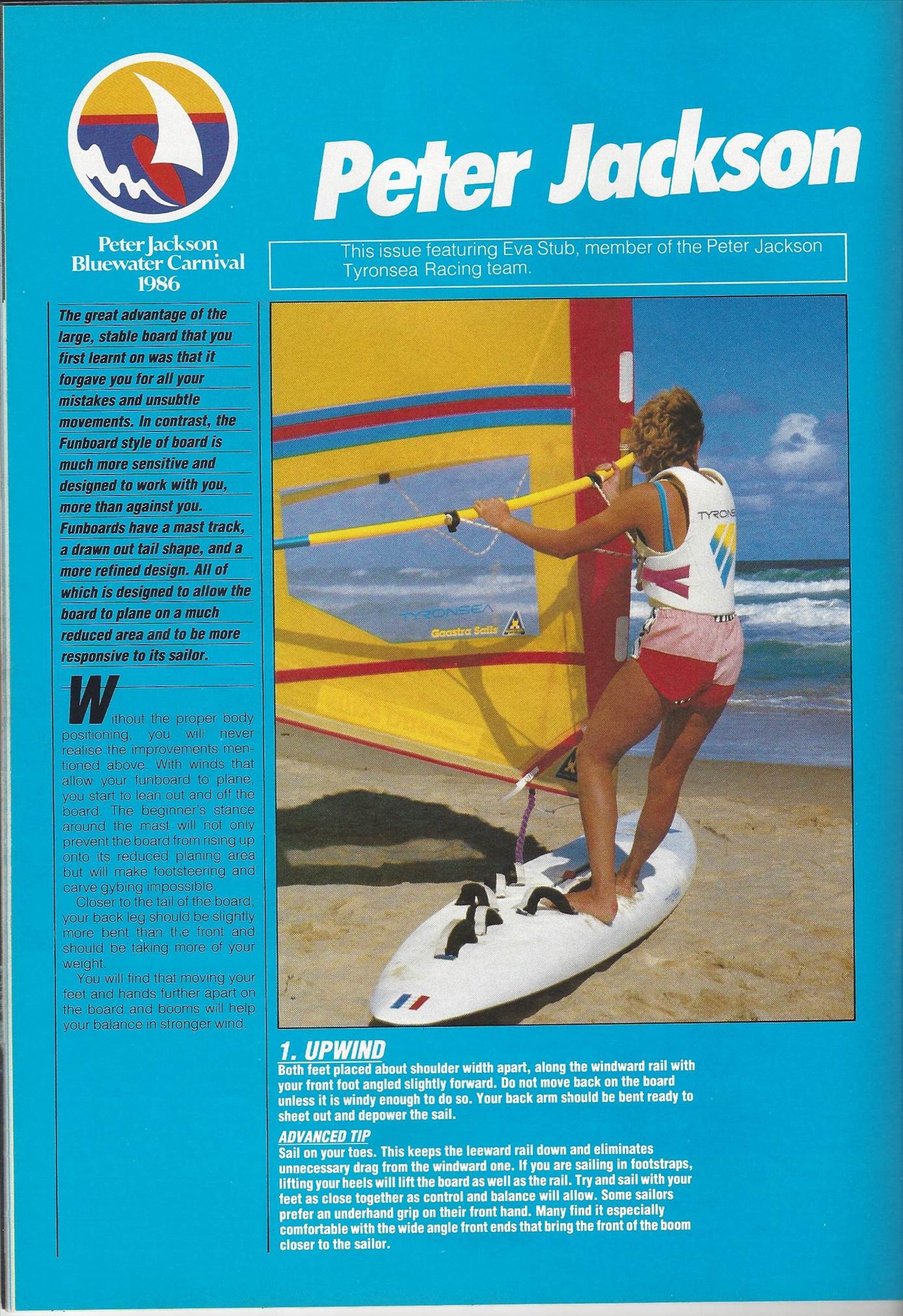 Scan Windsurfer Eva Stub Funboard stance