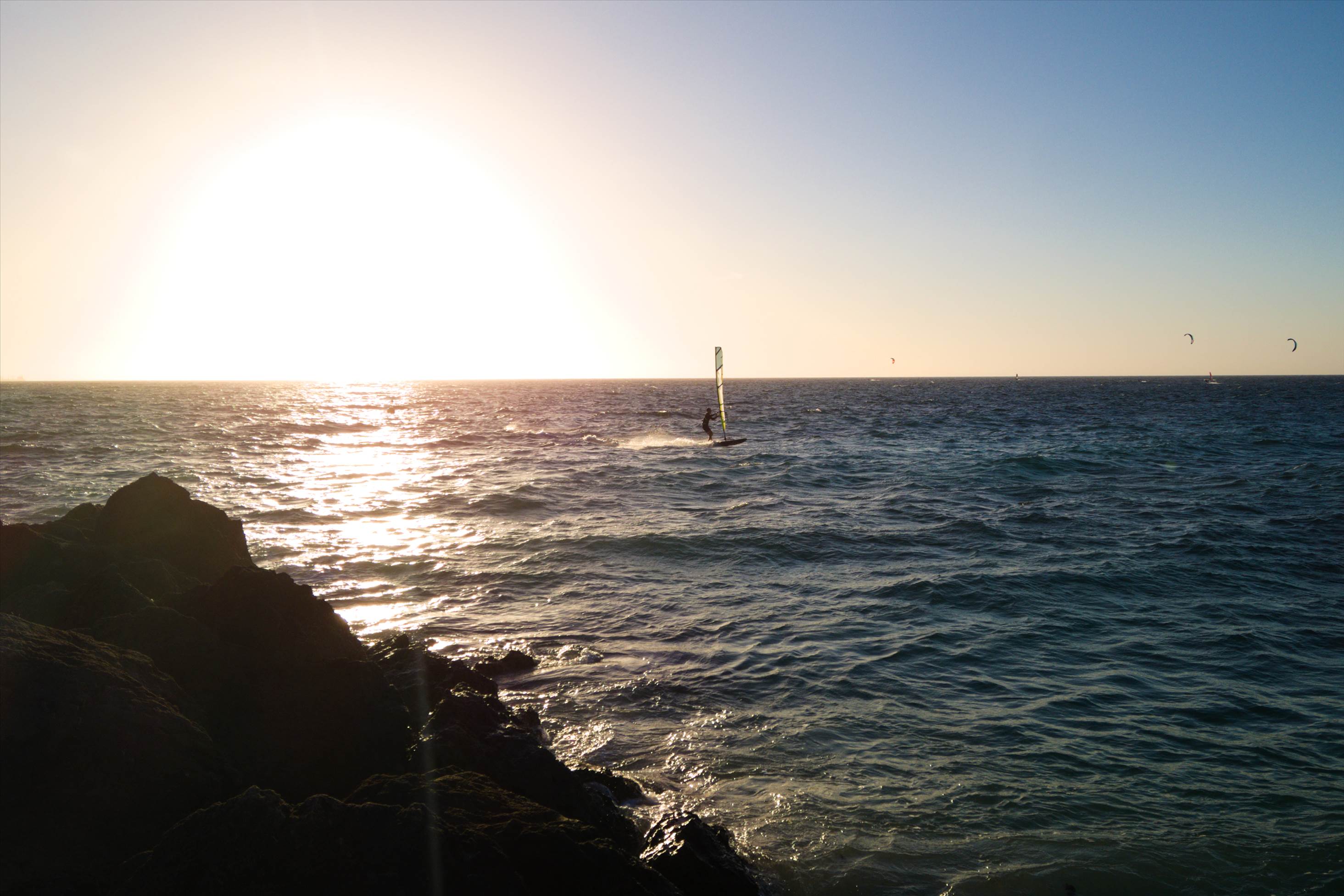 Sunsetwindsurfturn