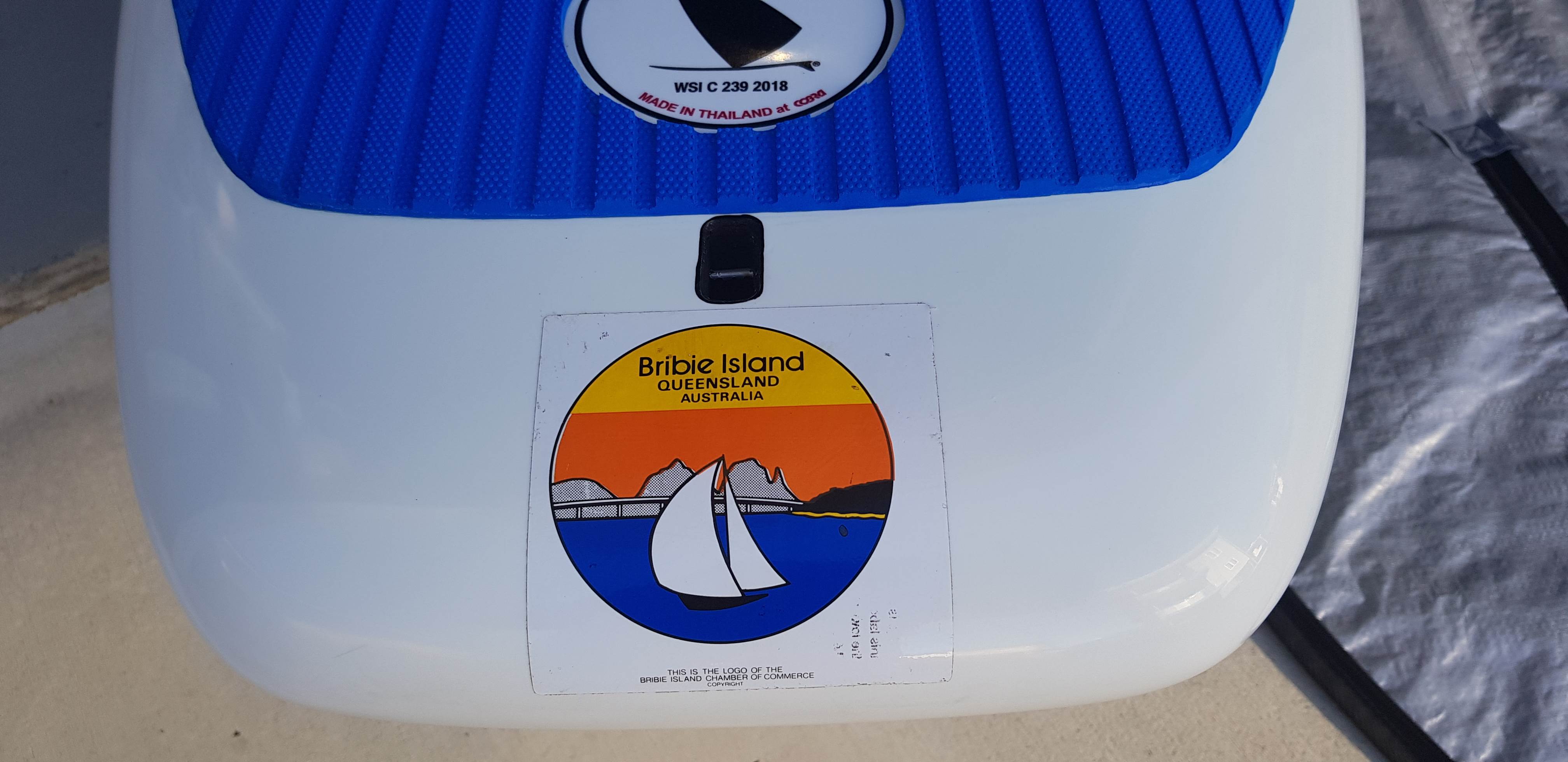 Bribie Island sticker from the 80s