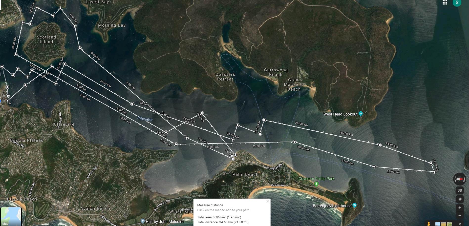 2019-09-14 SaltPan to SandPt to ScotlandIs to nearLionIs to nearSandPt & return 1200-1545 correction