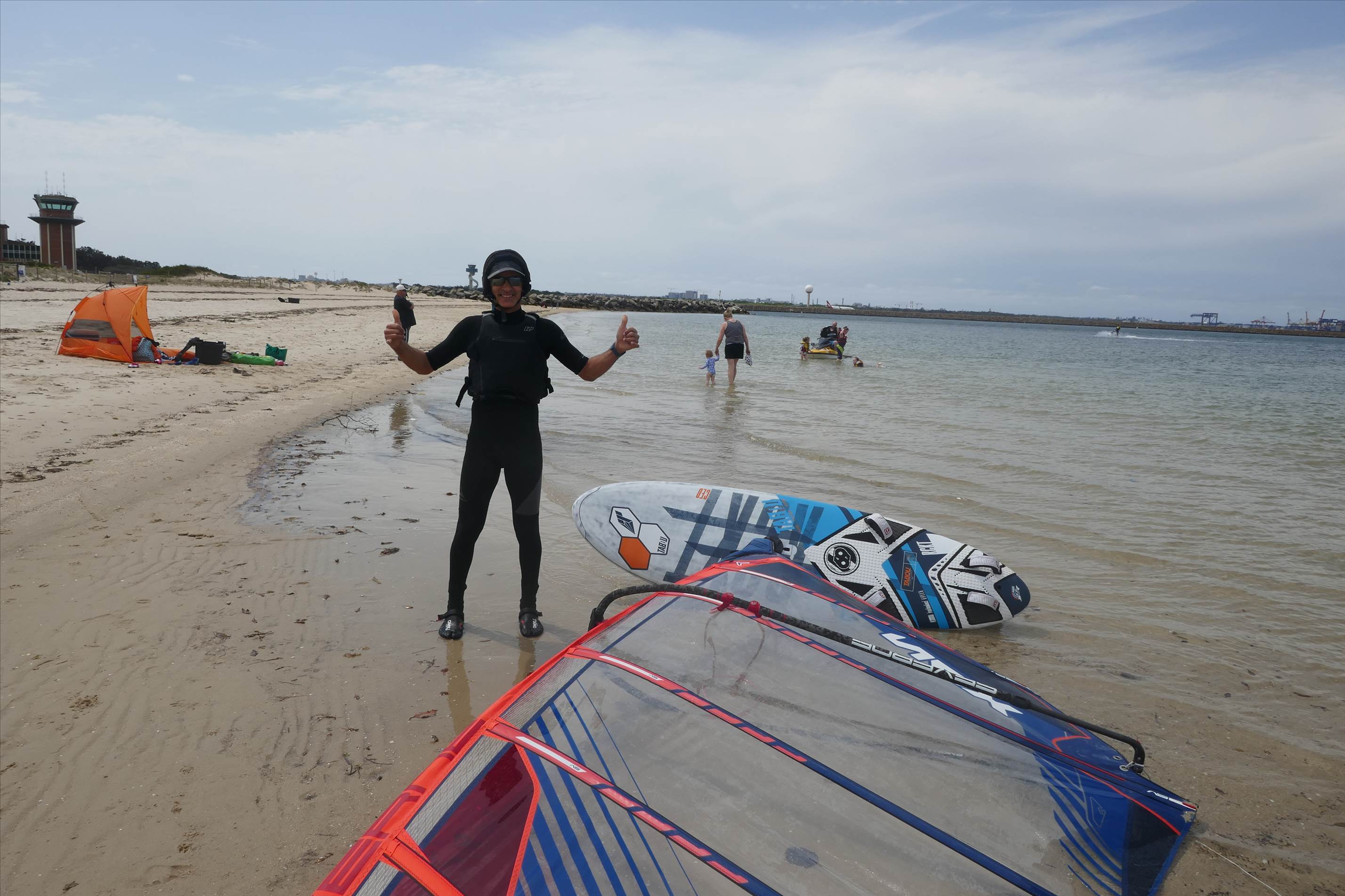 the excitement was showing