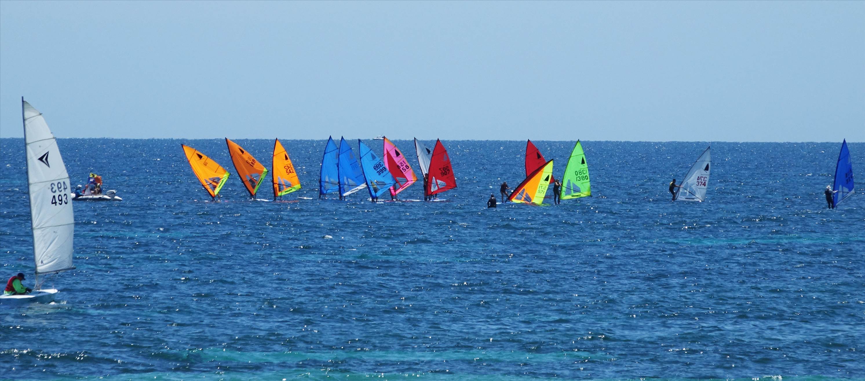 Windsurfer club race at BSYC