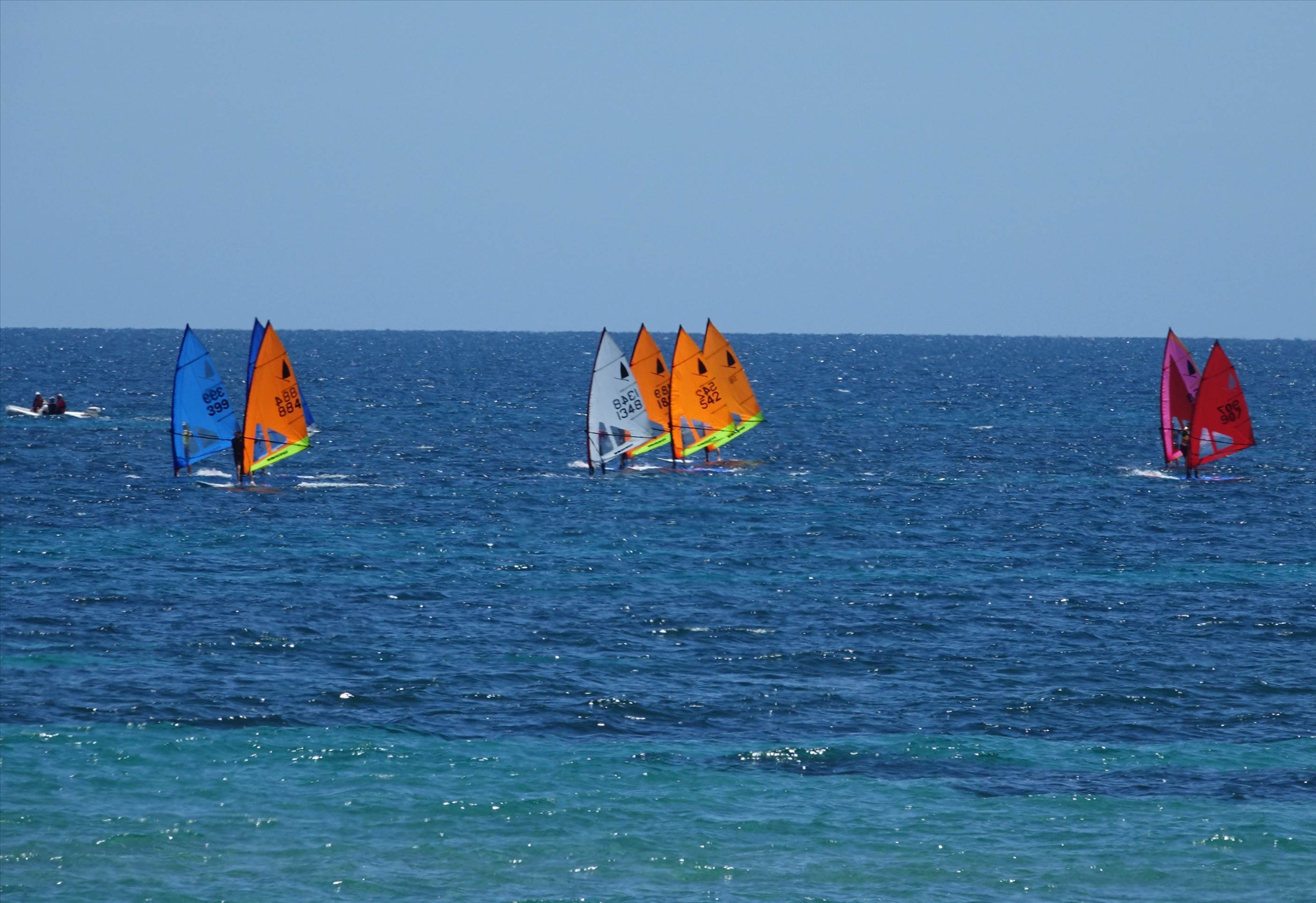 Windsurfer club race at BSYC