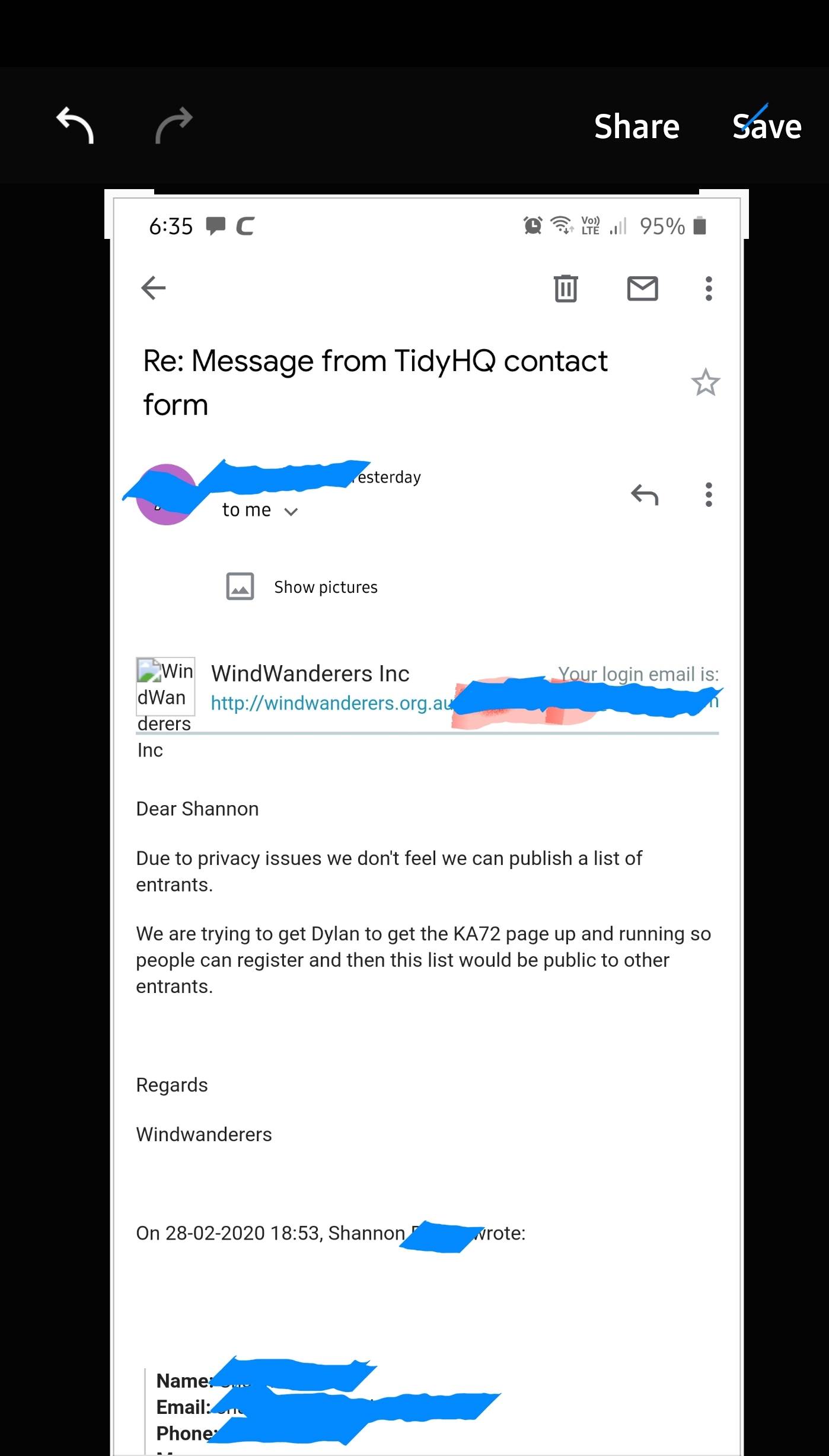 Windwanderers response