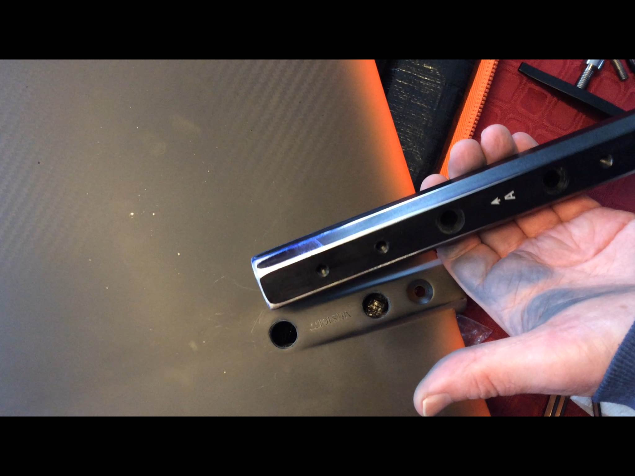 Infinity fuselage grinded down to be able to fit into 84cm wing