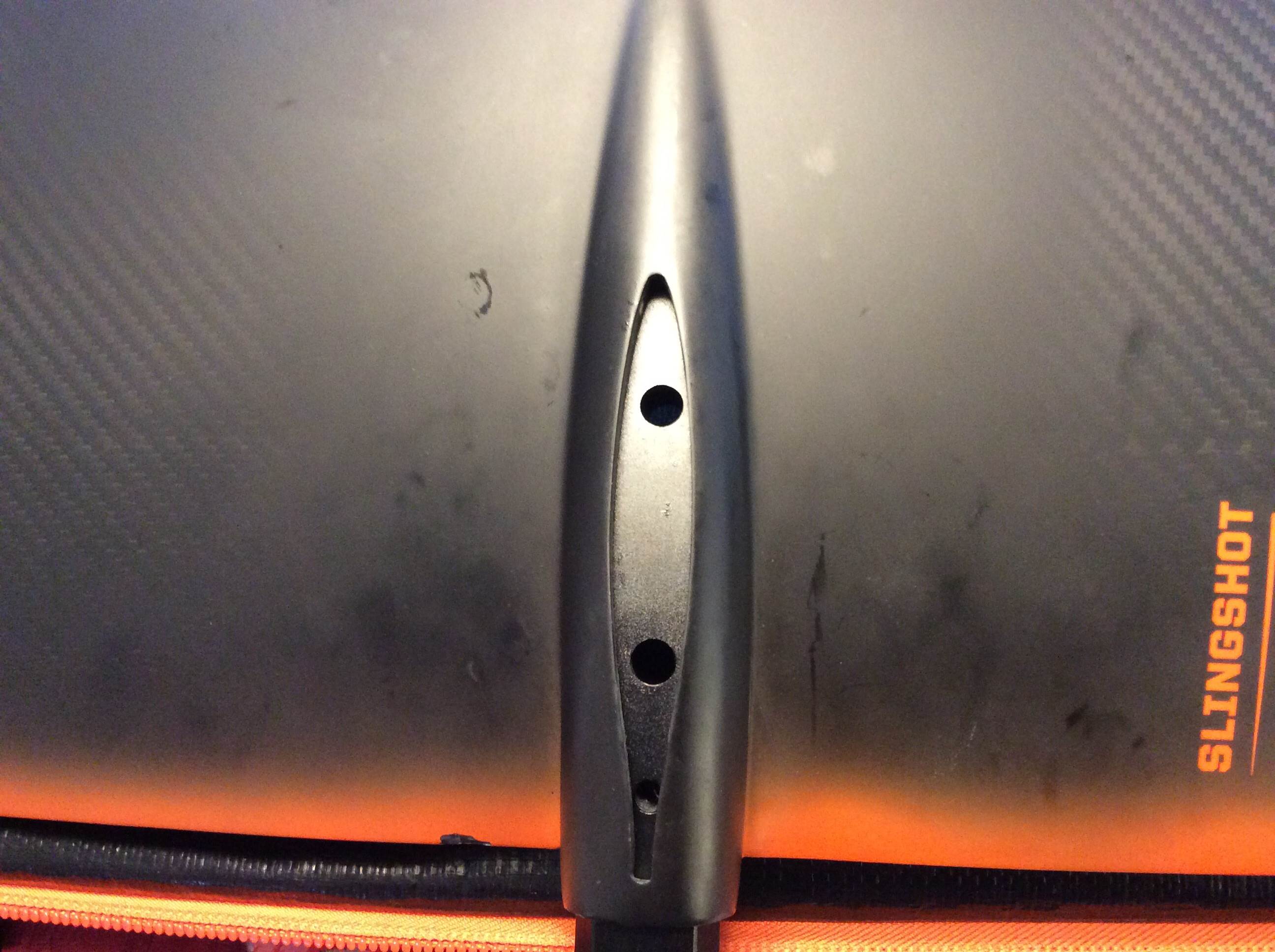 Infinity 84cm wing with faulty mast-cap cut out placement