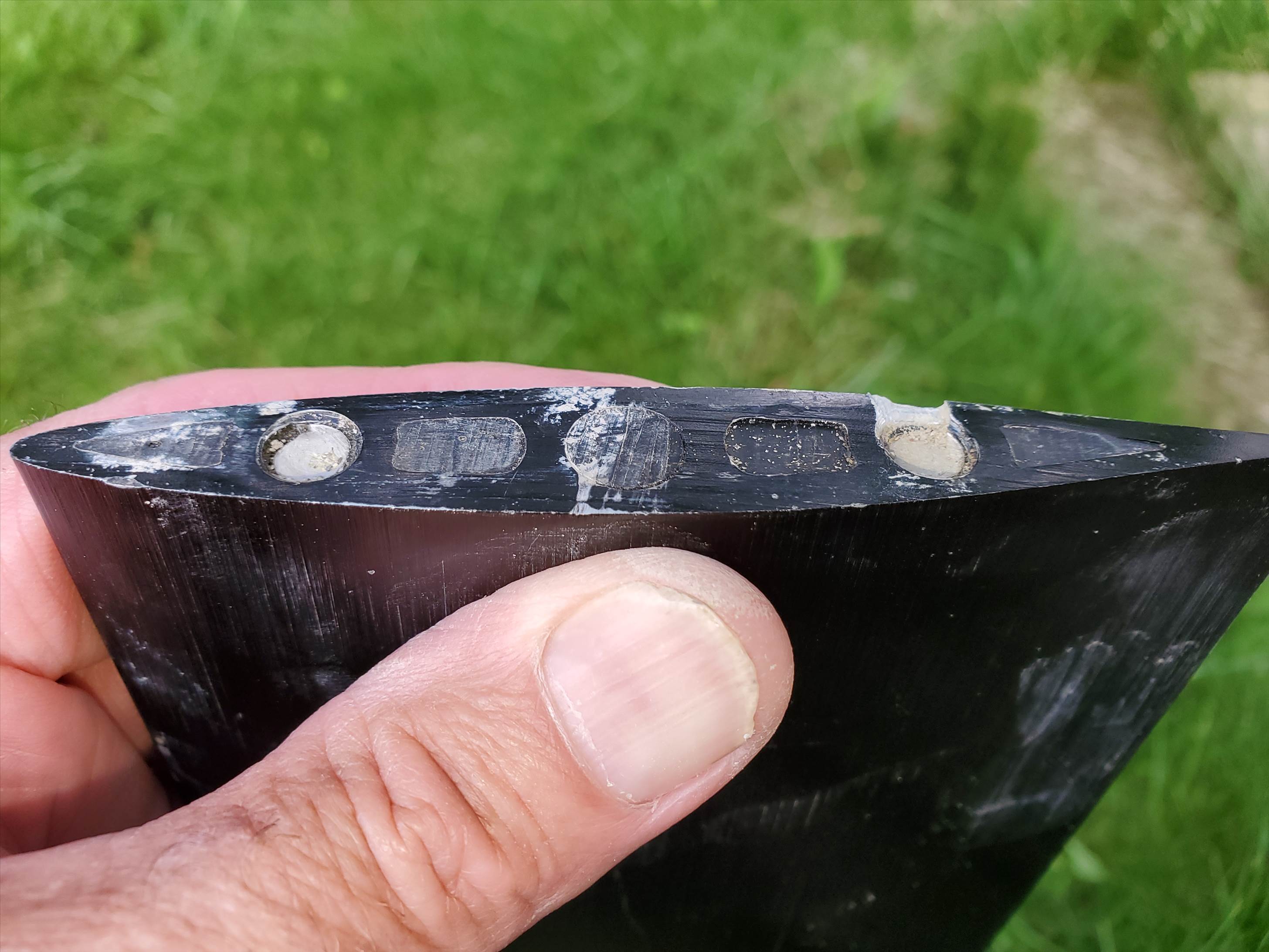 sheared bolts in foil mast