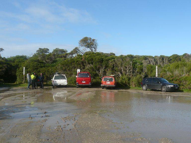 Sady Point super high tide storm surge 02-07-08
