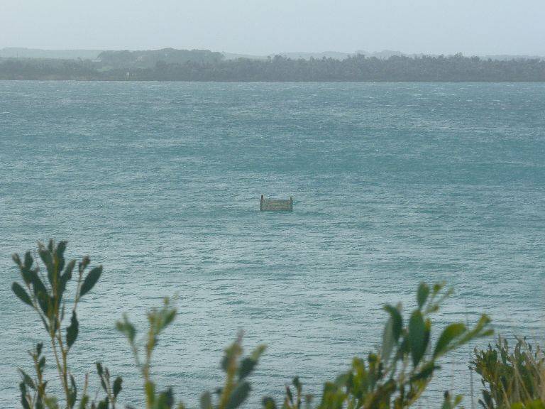 Sady Point super high tide storm surge 02-07-08