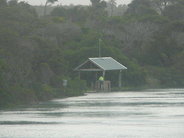 Sady Point super high tide storm surge 02-07-08