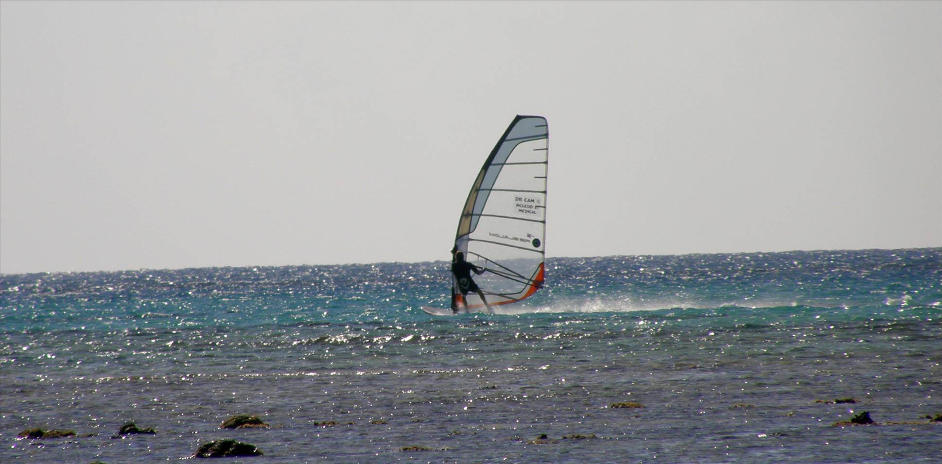 Broad reach on a light day