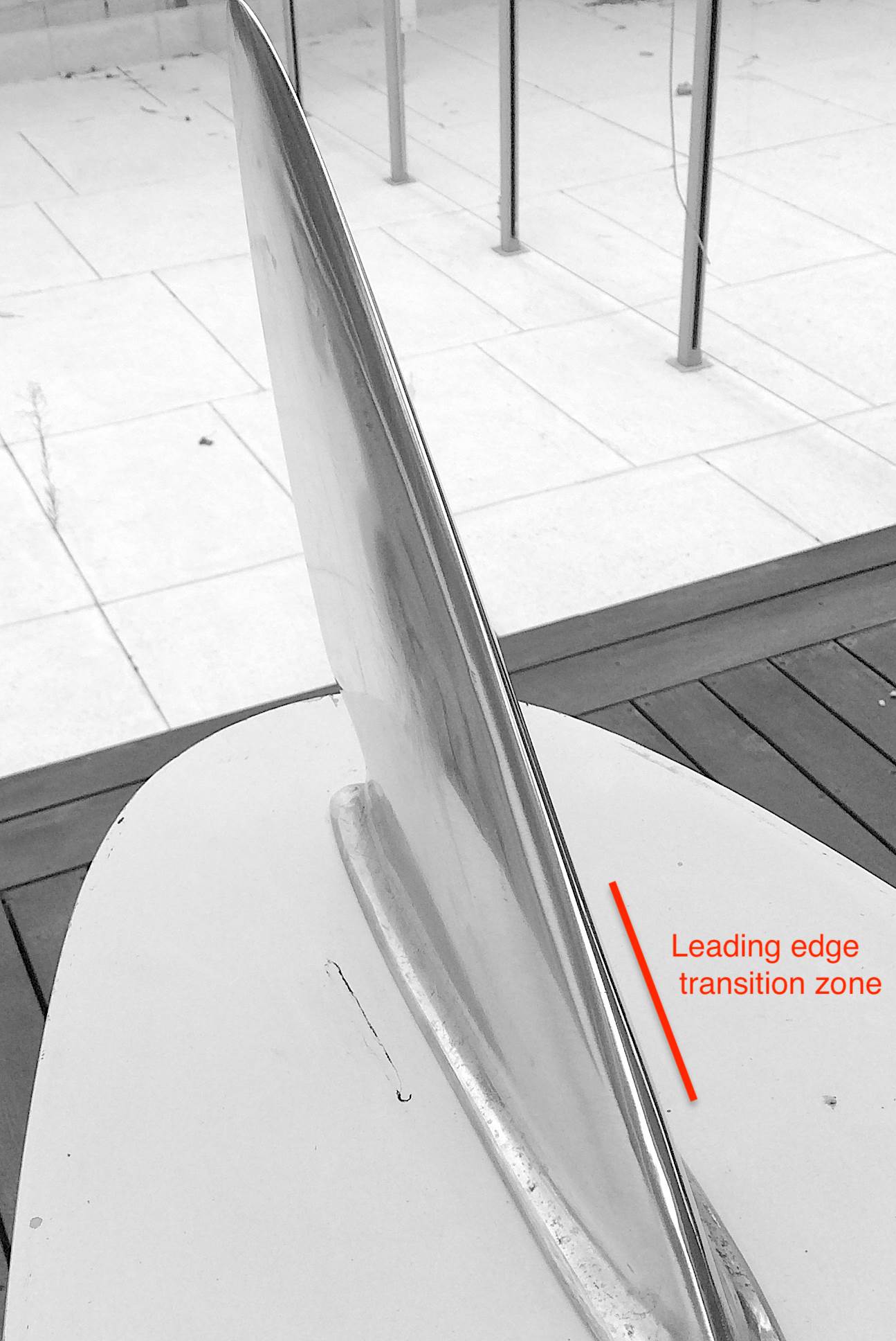 Rounded taper leading edge transitions