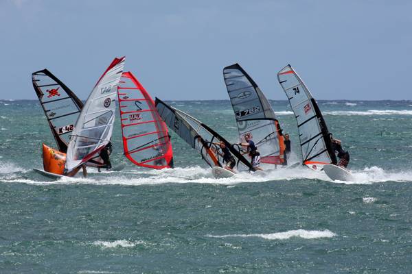 First Gybe mark in Maui Slalom