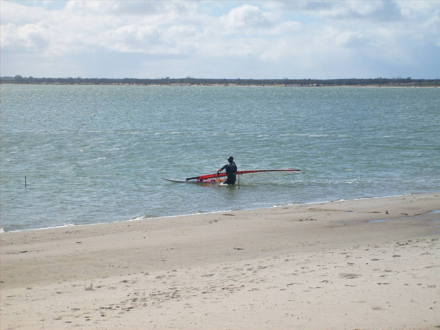 steel droppers exposed from low water level