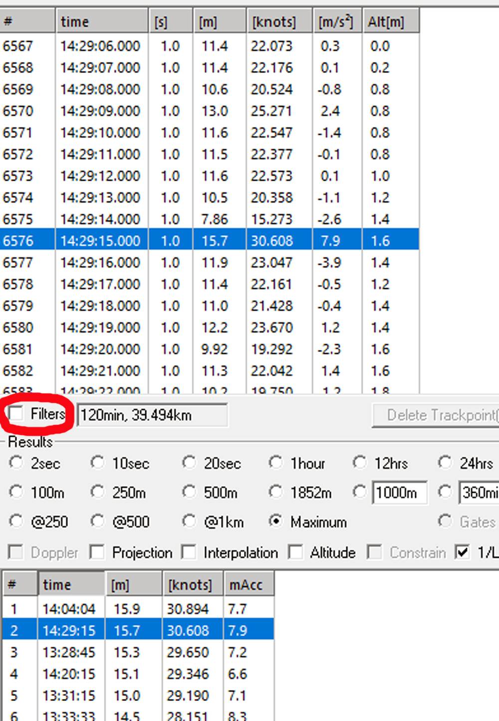 Garmin 910XT unfiltered