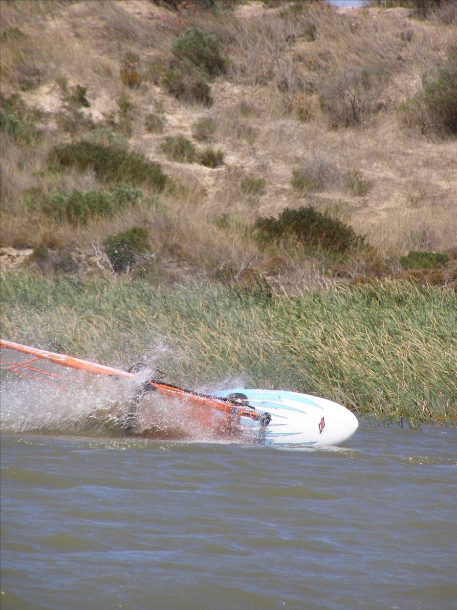 Stack!!! (Gybe attempt!!!) in January 2007