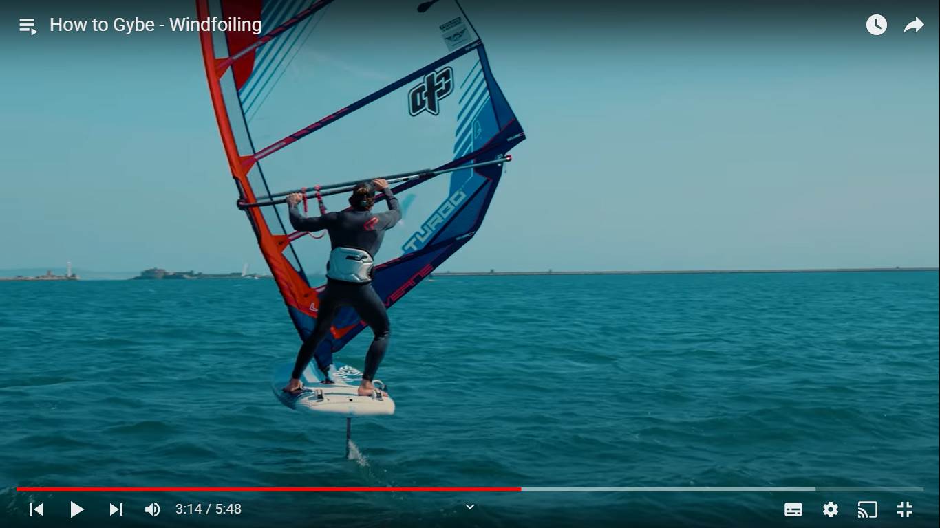 Gybe foil 5 flip